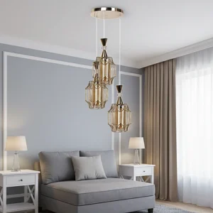 علاقي مودرن ثلاثي ذهبي E27*3L