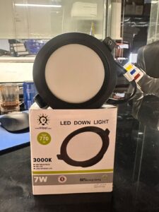 كشاف ليد داون لايت (LED Down Light) من Ultra Sonic Light- 7w- المونيوم كامل